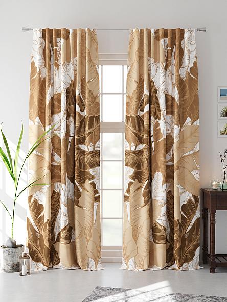 Комплект штор Мелендри (коричневый) - фото 4