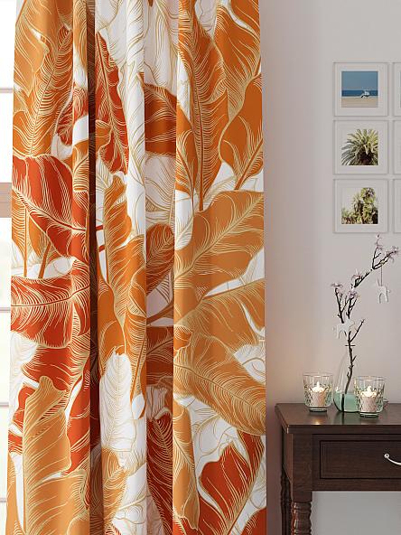 Комплект штор Мелендри (оранжевый) - фото 2