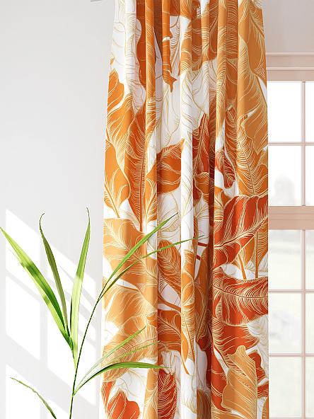 Комплект штор Мелендри (оранжевый) - фото 3