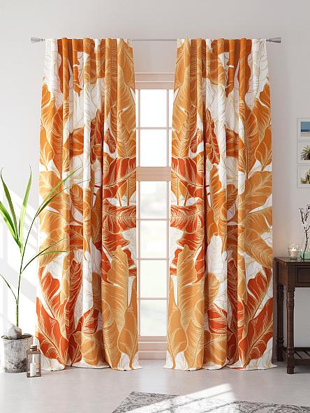 Комплект штор Мелендри (оранжевый) - фото 4