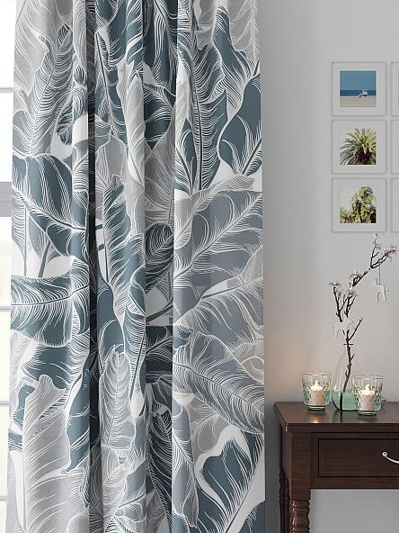 Комплект штор Мелендри (серо-бирюзовый) - фото 2