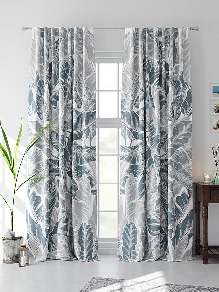 Комплект штор Мелендри (серо-бирюзовый) - фото 4