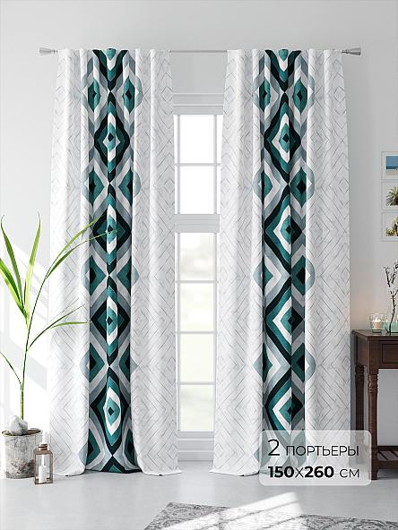 Комплект штор Эленверс (бирюза)