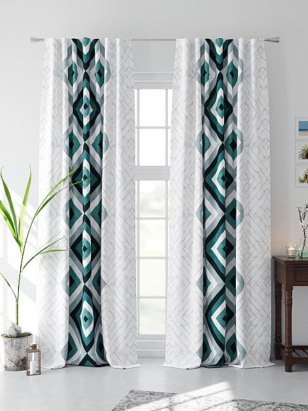 Комплект штор Эленверс (бирюза) - фото 4