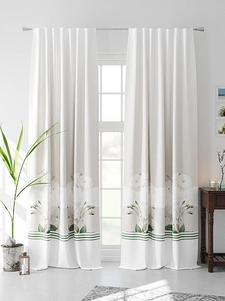 Комплект штор Нелегвирс (зеленый) - фото 4