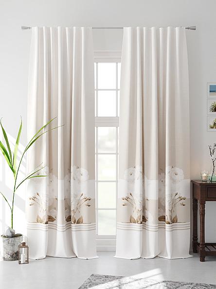 Комплект штор Нелегвирс (бежевый) - фото 4