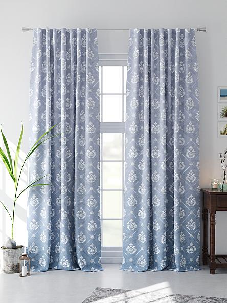 Комплект штор Ренедес (серо-синий) - фото 4