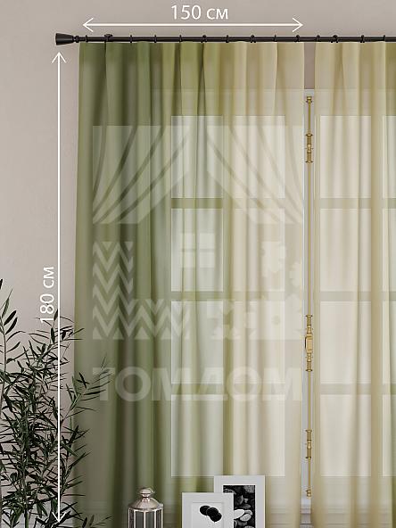 Тюль для кухни Хроа (зелен.) - фото 2