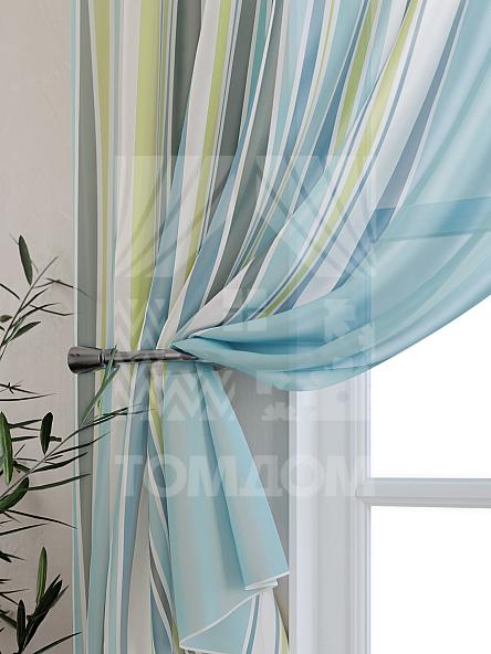 Тюль для кухни Лекин (голуб.) - фото 3