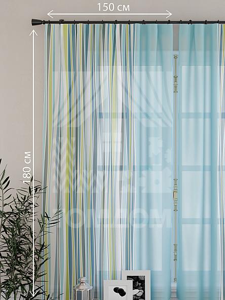 Тюль для кухни Лекин (голуб.) - фото 4