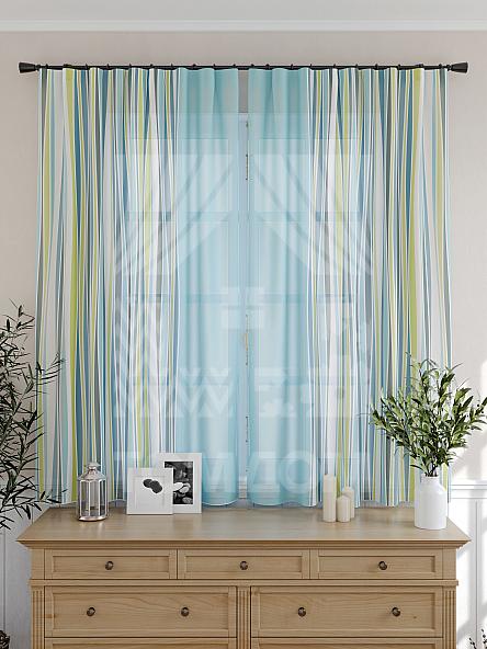 Тюль для кухни Лекин (голуб.) - фото 5