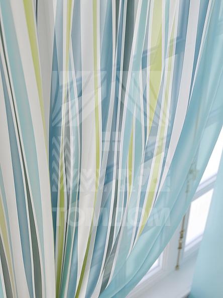 Тюль для кухни Лекин (голуб.) - фото 6