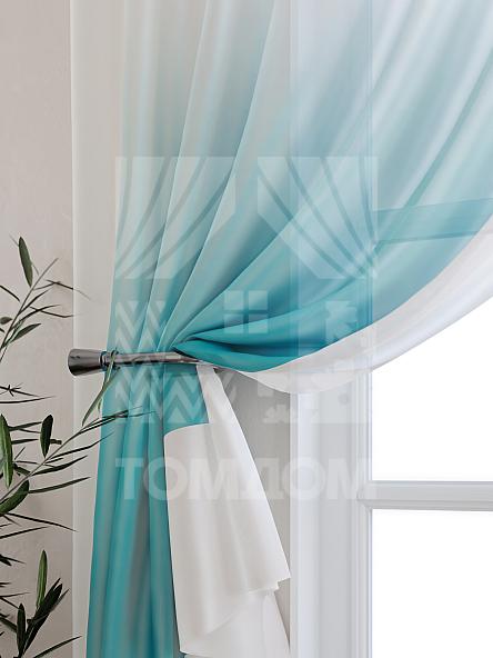Тюль для кухни Никар (голуб.) - фото 3