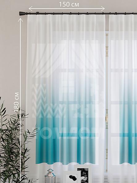 Тюль для кухни Никар (голуб.) - фото 4