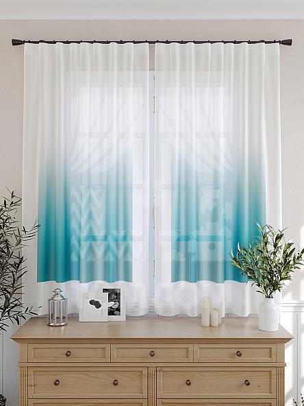 Тюль для кухни Никар (голуб.) - фото 5