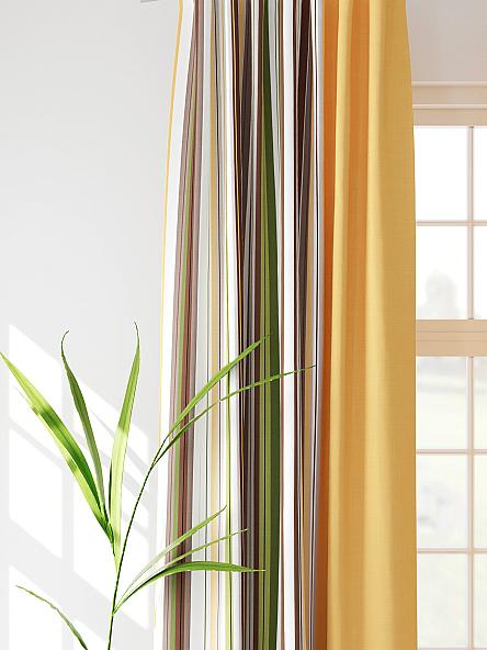 Комплект штор Флеренс (оранжевый) - фото 3