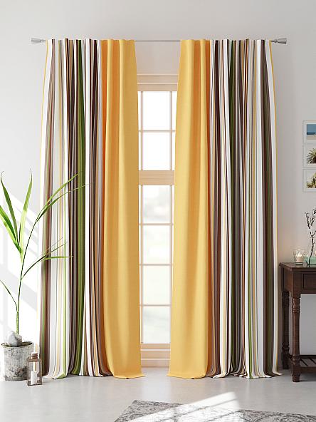 Комплект штор Флеренс (оранжевый) - фото 4