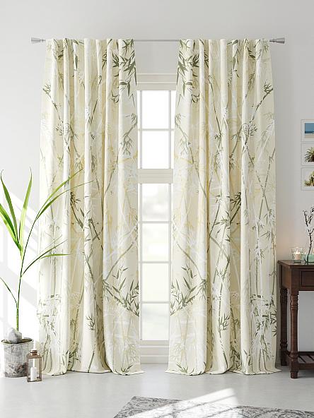 Комплект штор Эрименс (желто-зеленый) - фото 4