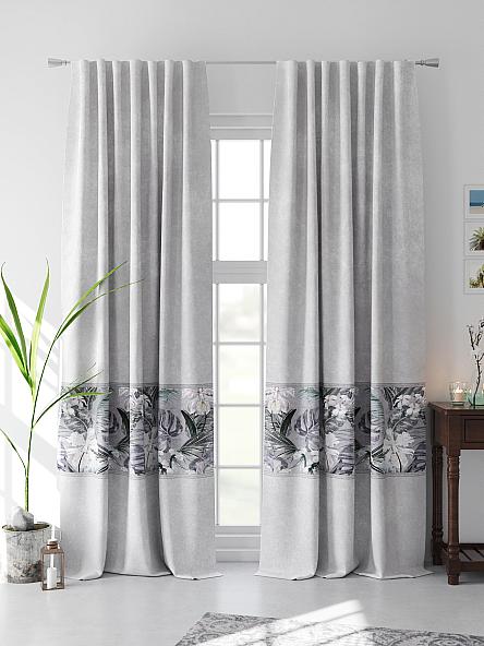 Комплект штор Менвелс (серый) - фото 4