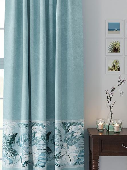 Комплект штор Менвелс (бирюза) - фото 2