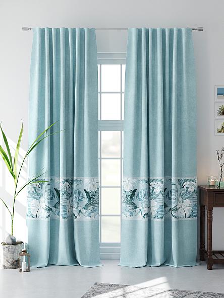 Комплект штор Менвелс (бирюза) - фото 4