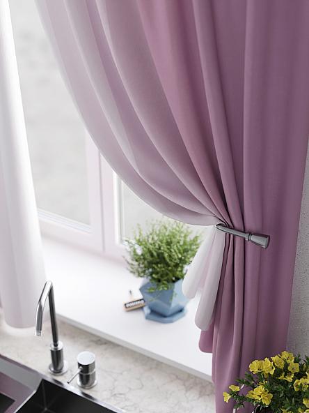 Комплект штор для кухни Ромерни (сиреневый) - фото 4
