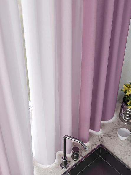 Комплект штор для кухни Ромерни (сиреневый) - фото 5