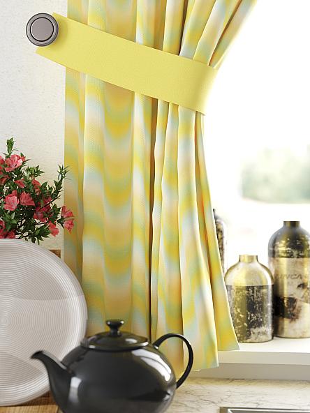 Комплект штор для кухни Ленгерс (желтый) - фото 2
