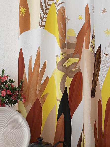 Комплект штор для кухни Фелреон (желтый) - фото 3