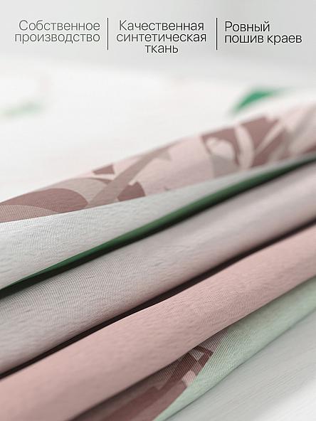 Комплект штор для кухни Фелреон (розово-зеленый) - фото 7