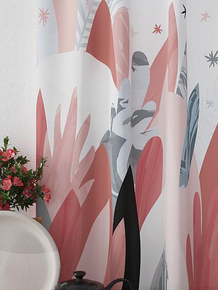 Комплект штор для кухни Фелреон (серо-голубой) - фото 3