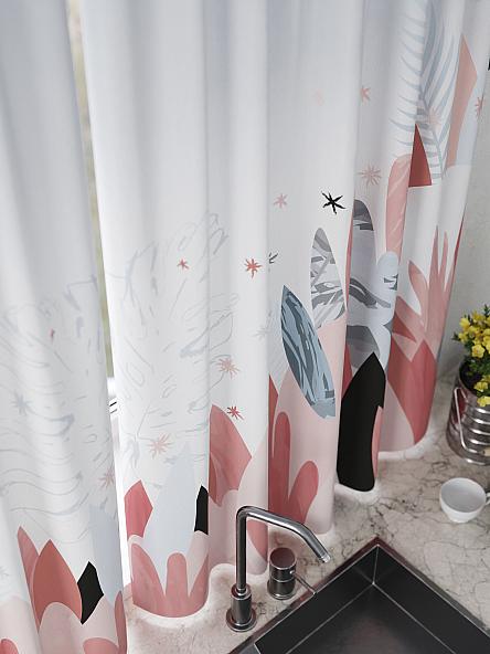 Комплект штор для кухни Фелреон (серо-голубой) - фото 5