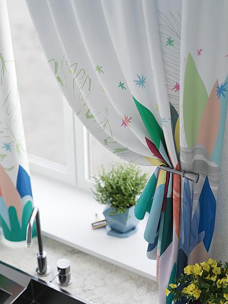 Комплект штор для кухни Фелреон (голубой) - фото 4