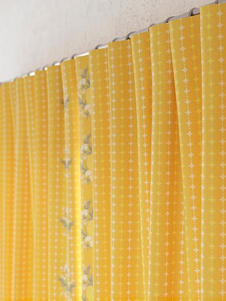 Комплект штор для кухни Рилеменс (желто-оранжевый) - фото 6