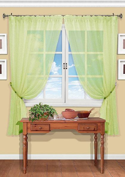 Комплект штор для кухни Рилка-К (салатовый) - фото 2