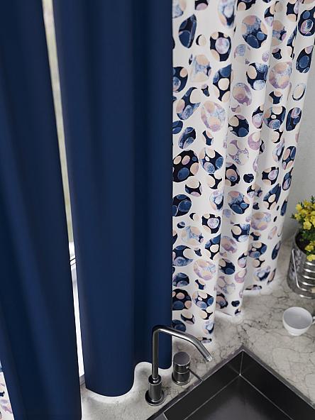 Комплект штор для кухни Кеновилс (темно-синий) - фото 5