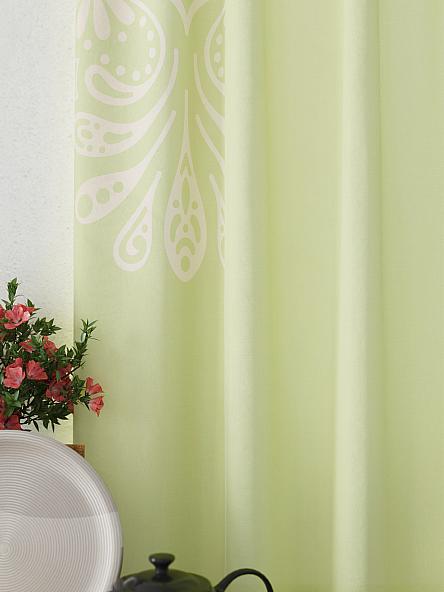 Комплект штор для кухни Ленфекс (салатовый) - фото 3