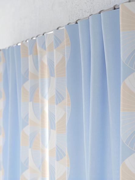 Комплект штор для кухни Менкирс (голубой) - фото 6