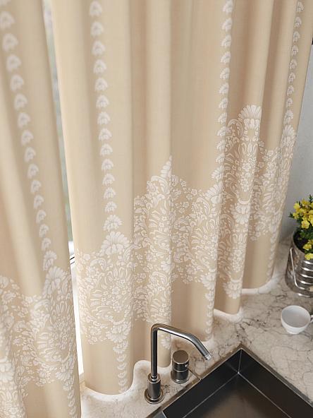 Комплект штор для кухни Илонвирс (бежевый) - фото 5