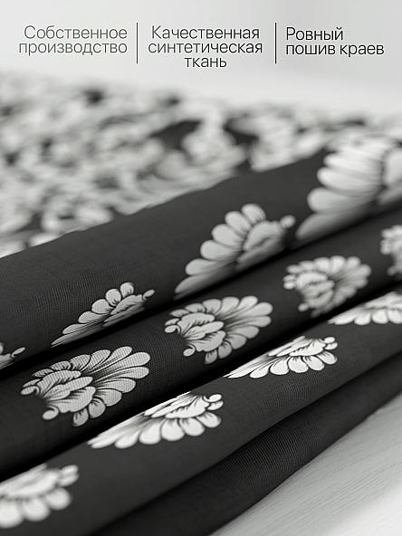 Комплект штор для кухни Илонвирс (черный) - фото 7