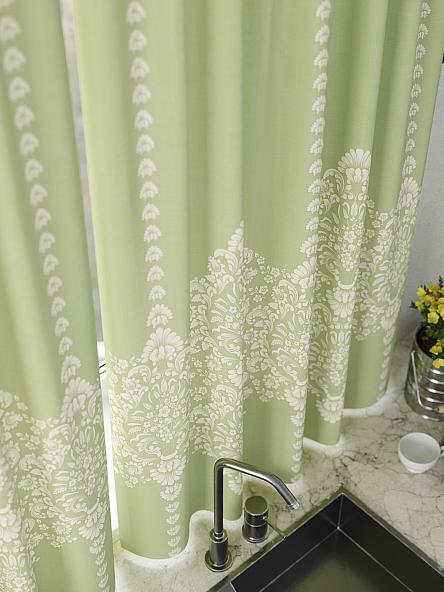 Комплект штор для кухни Илонвирс (салатовый) - фото 5