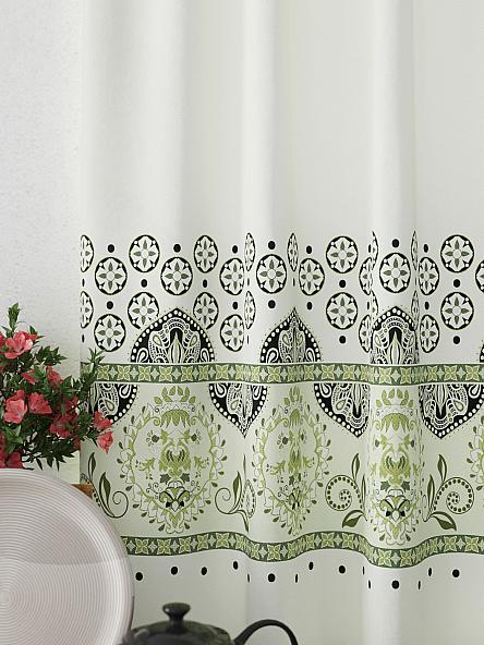 Комплект штор для кухни Риленкис (зеленый) - фото 3