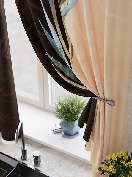 Комплект штор для кухни Менкерс (оранжевый) - фото 4