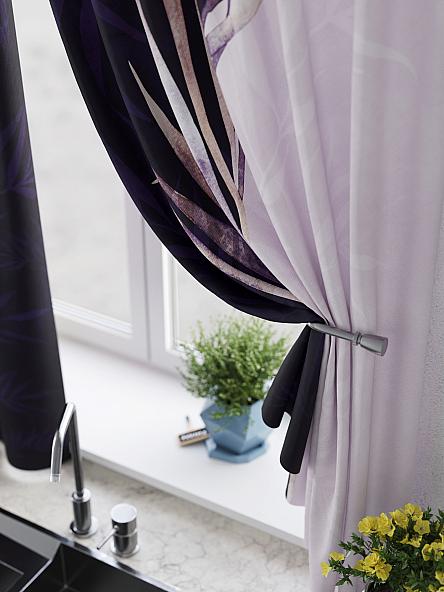 Комплект штор для кухни Менкерс (сиреневый) - фото 4