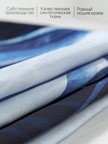 Комплект штор для кухни Менкерс (голубой) - фото 7