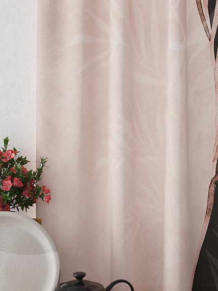 Комплект штор для кухни Менкерс (пудра) - фото 3