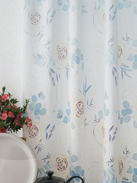 Комплект штор для кухни Рилениос (голубой) - фото 3