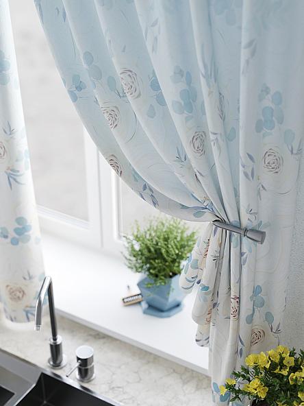 Комплект штор для кухни Рилениос (голубой) - фото 4