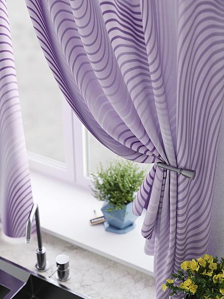 Комплект штор для кухни Лимнекс (сиреневый) - фото 4