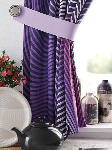 Комплект штор для кухни Лимнекс (фиолетовый) - фото 2